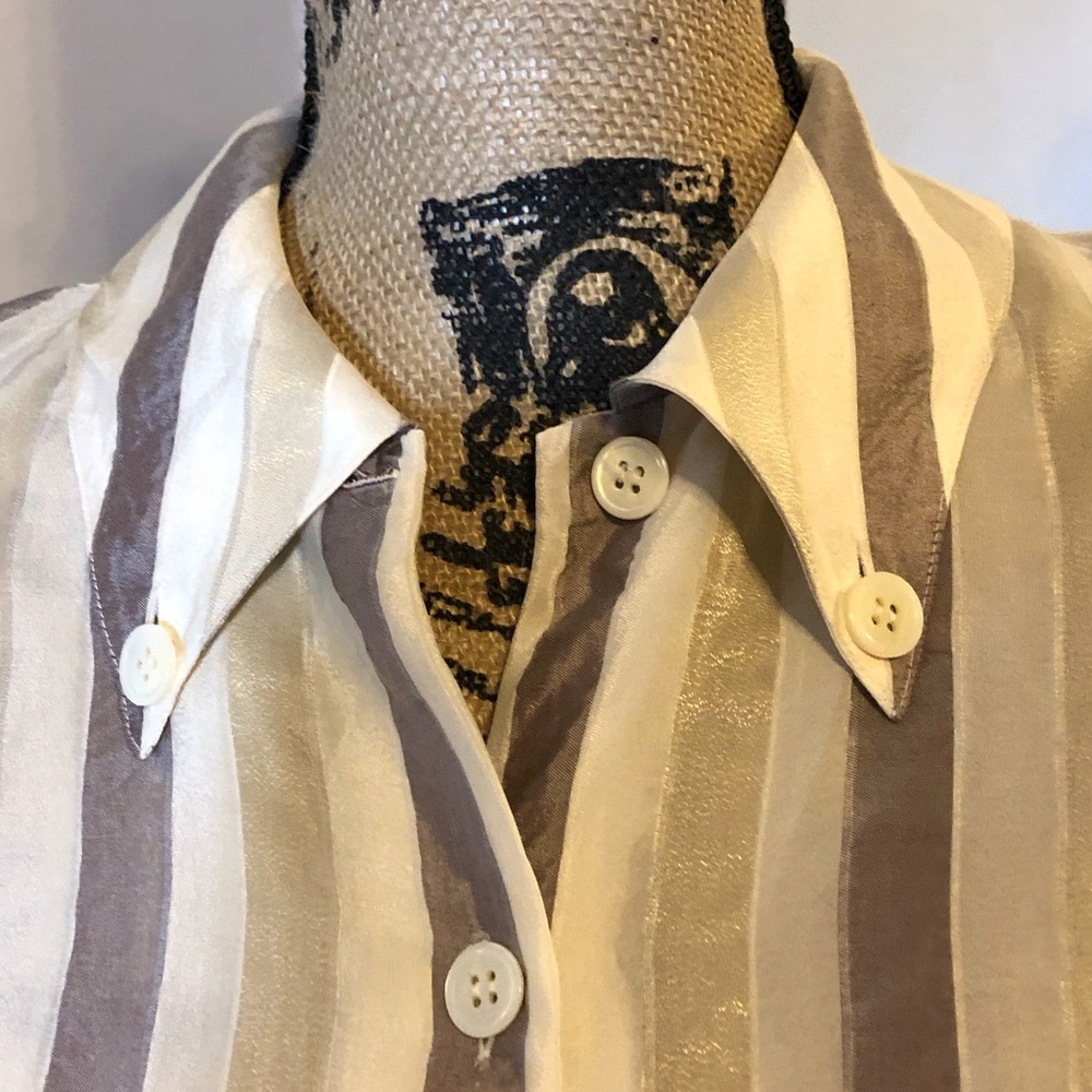 Henri Bendel Striped Blouse - Picture 2 of 6